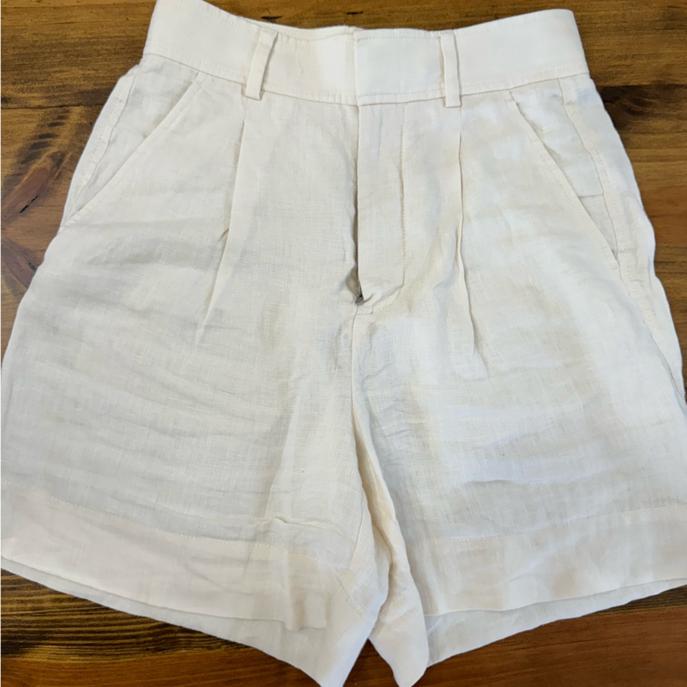 Everlane linen shorts Bone size 00